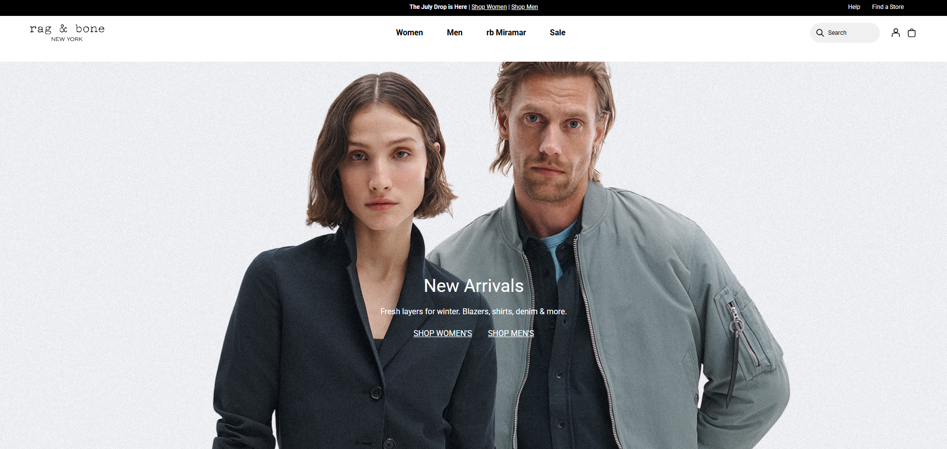 rag & bone Australia — AI Search & Merchandising